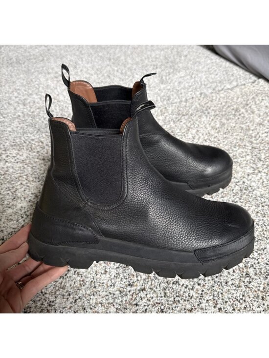 Polo Ralph Lauren Oslo Chelsea Pull On Boots Black Leather Men\'s Size 9.5 D main image 15